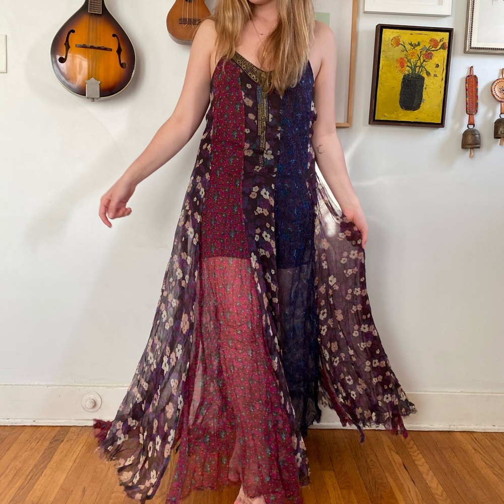 Rare, vintage Free People Pieced Dress